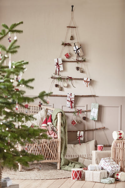 Trommel Weihnachstdekoration  in rot