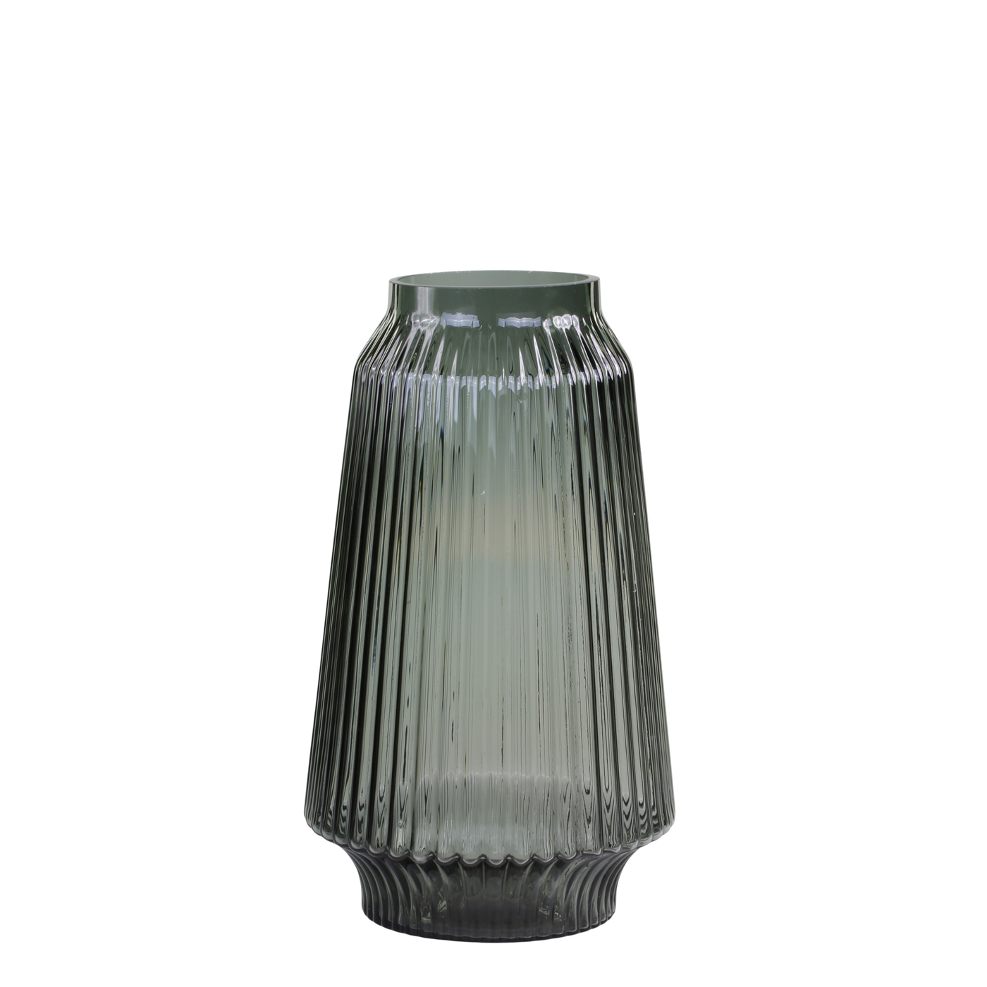 Vase mit Rillen