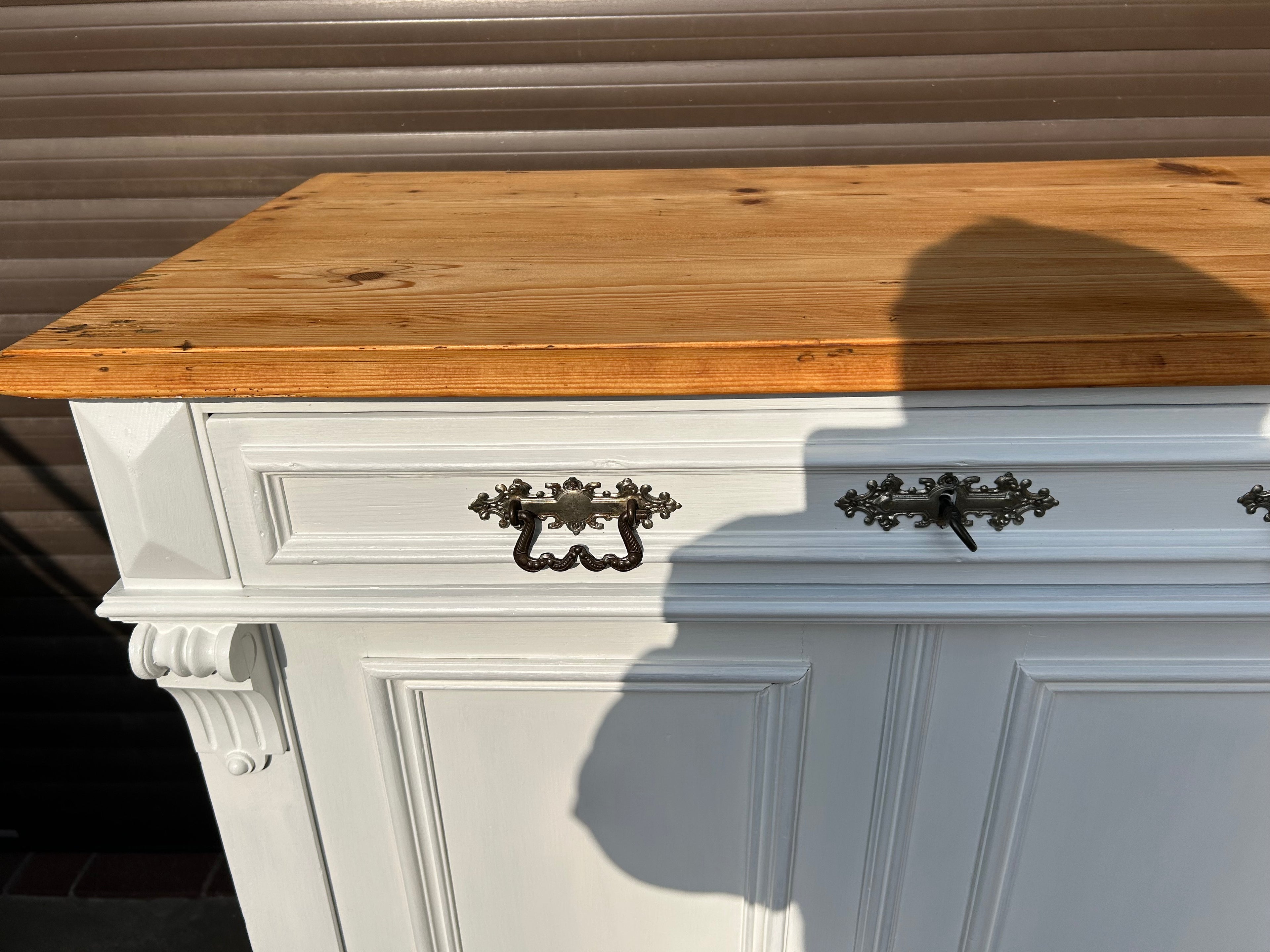 Antikes Vertiko mit Naturplatte Gründerzeit Shabby Chic