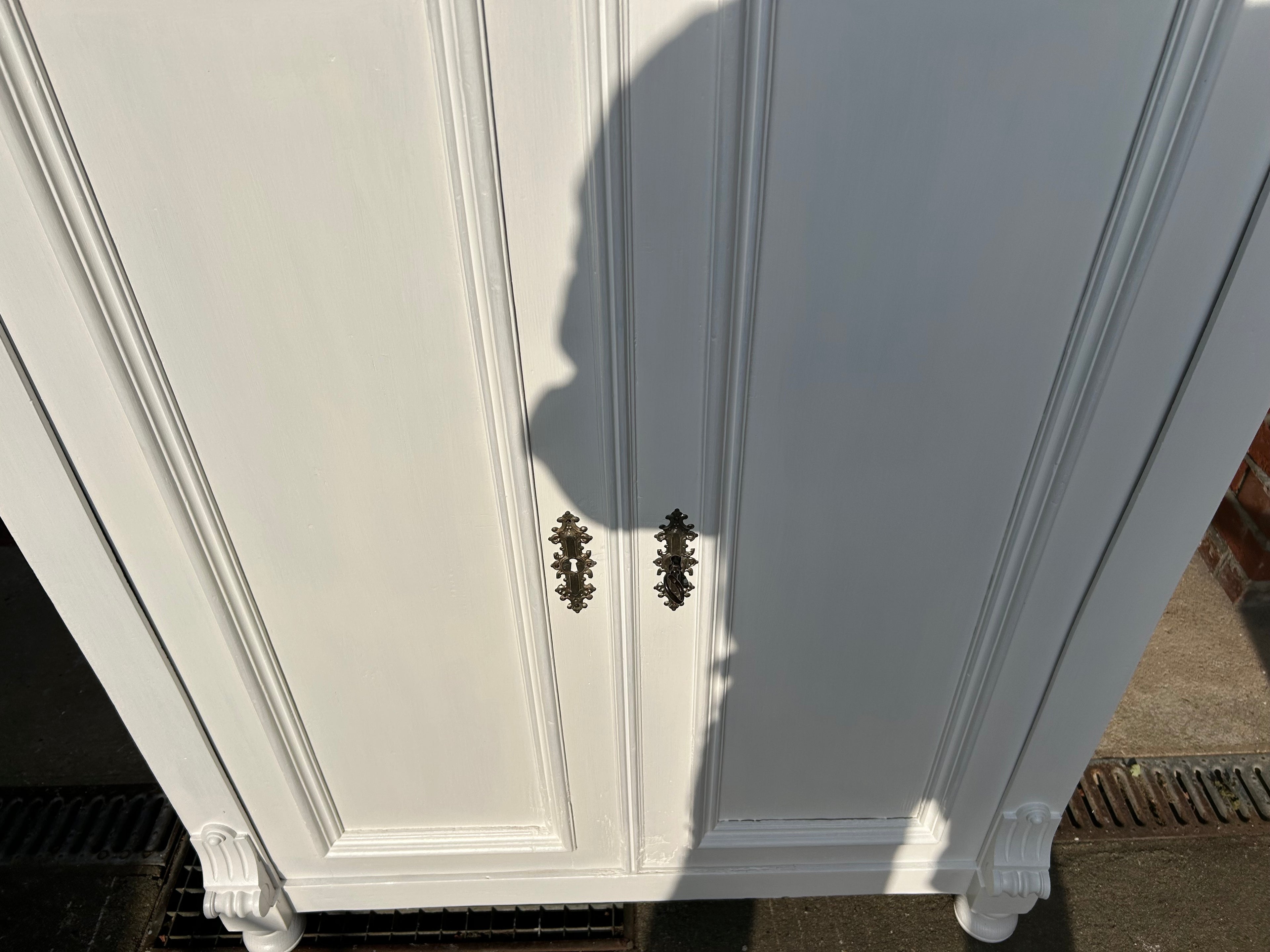 Antikes Vertiko mit Naturplatte Gründerzeit Shabby Chic