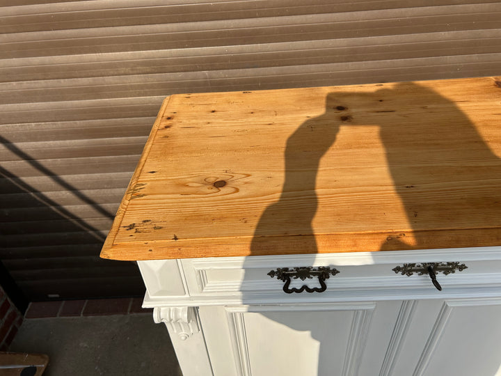 Antikes Vertiko mit Naturplatte Gründerzeit Shabby Chic