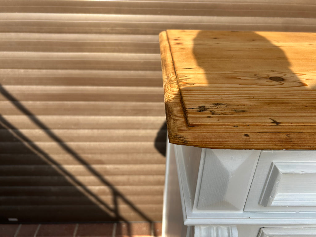 Antikes Vertiko mit Naturplatte Gründerzeit Shabby Chic