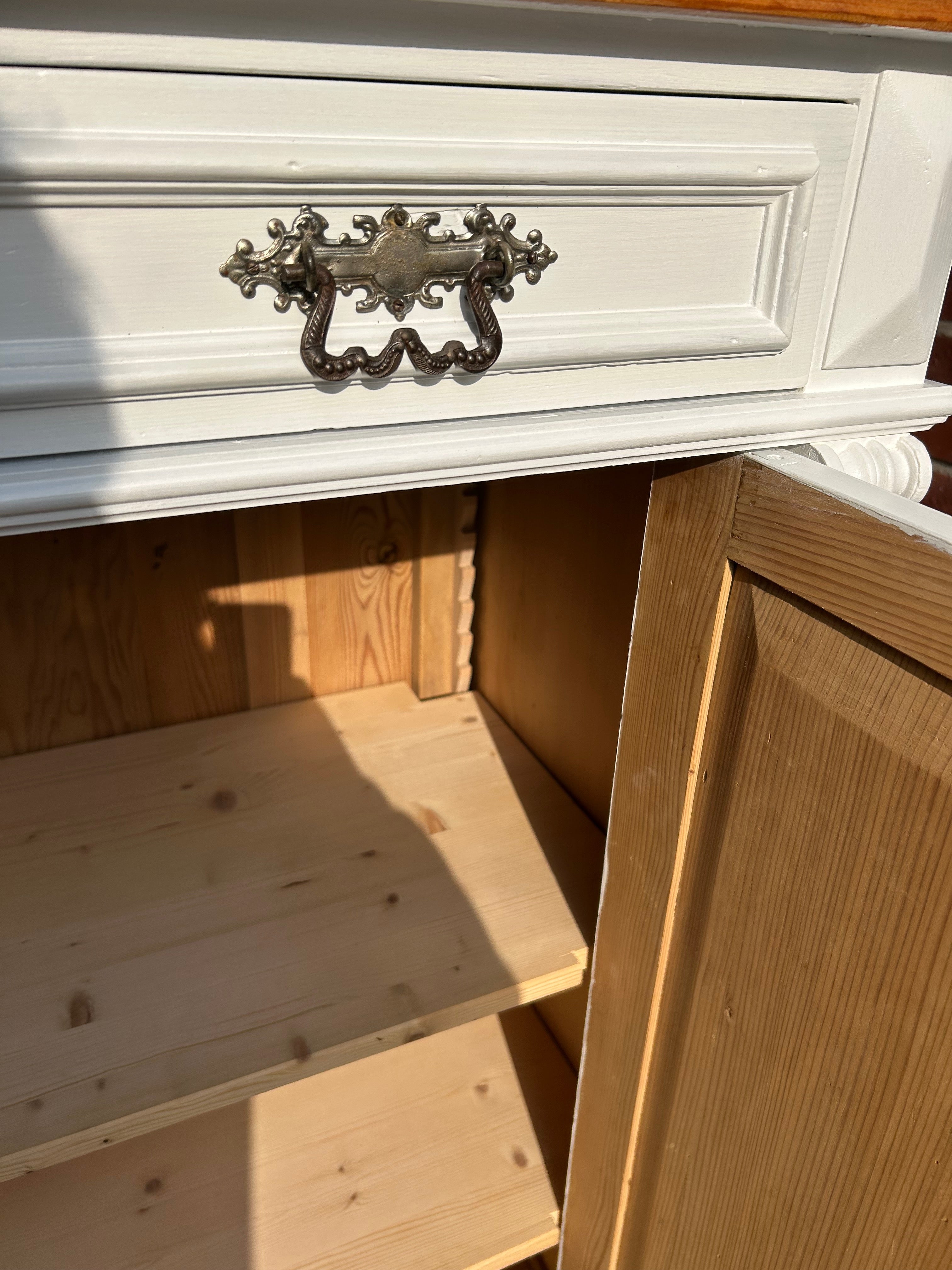 Antikes Vertiko mit Naturplatte Gründerzeit Shabby Chic