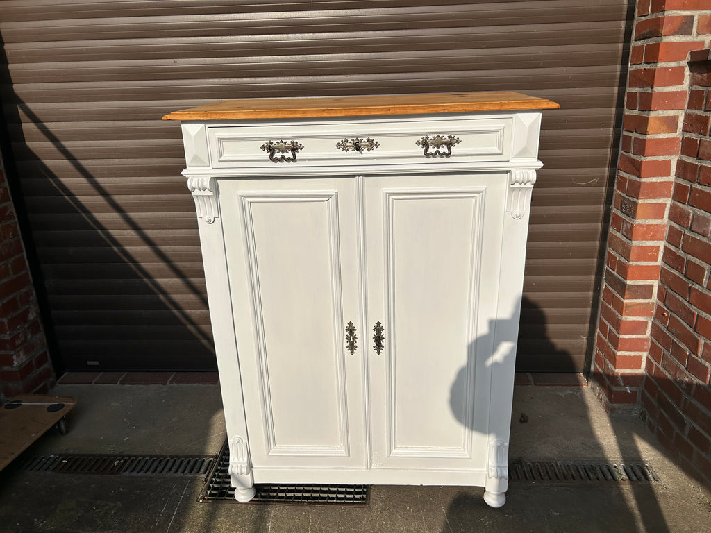 Antikes Vertiko mit Naturplatte Gründerzeit Shabby Chic