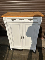 Antikes Vertiko mit Naturplatte Gründerzeit Shabby Chic