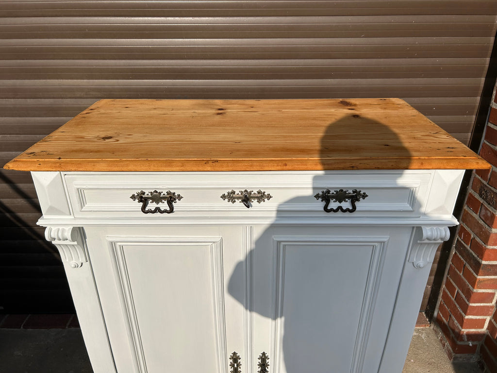 Antikes Vertiko mit Naturplatte Gründerzeit Shabby Chic