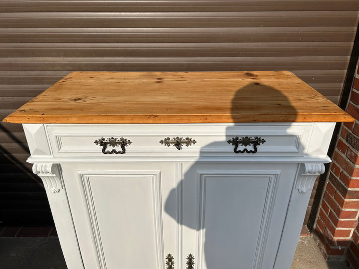 Antikes Vertiko mit Naturplatte Gründerzeit Shabby Chic
