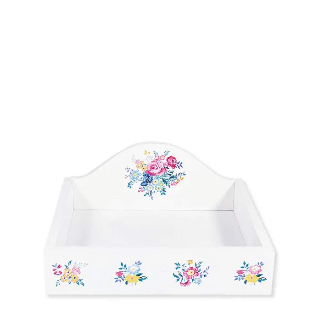 GreenGate Servietten Tablett Elina Weiß