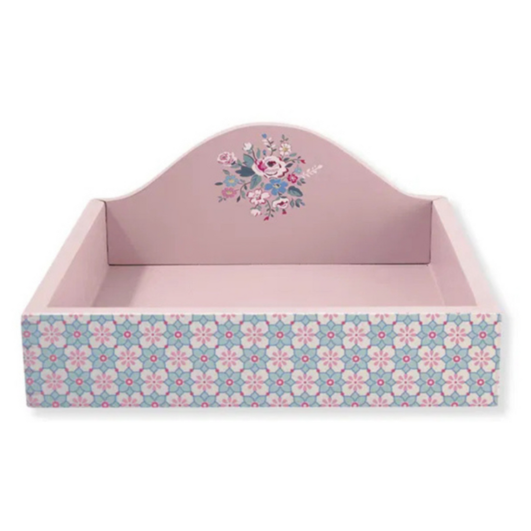 GreenGate Servietten Tablett Gwen Mint mit floralem Muster