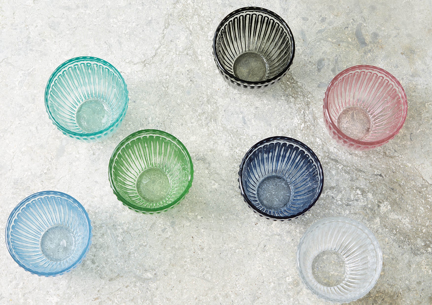 GreenGate Wasserglas Alice Hellgrün