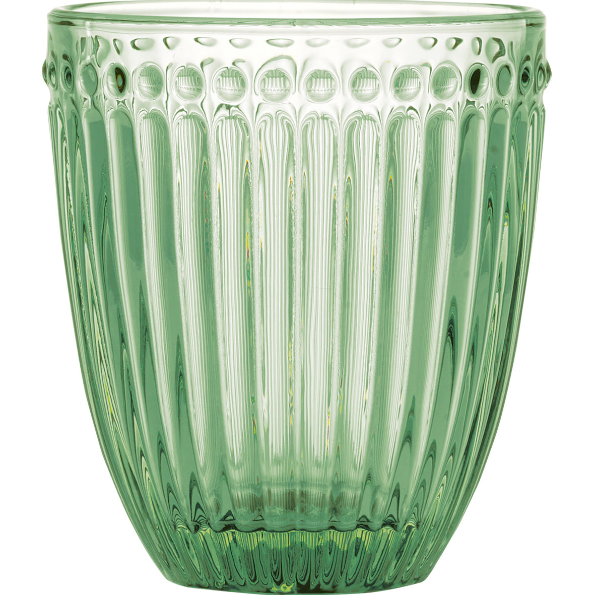 GreenGate Wasserglas Alice Hellgrün