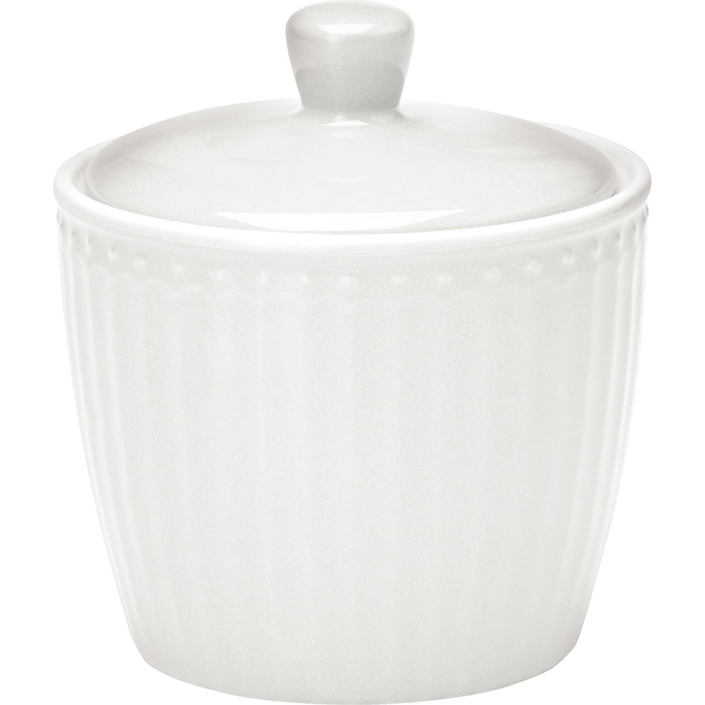 Greengate Zuckerdose Alice Weiß