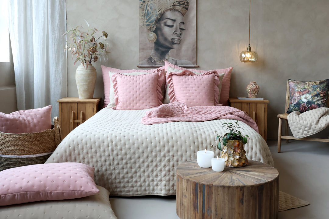 Chic Antique Aix Soft Kissenbezug ohne Füllung in Old Rose