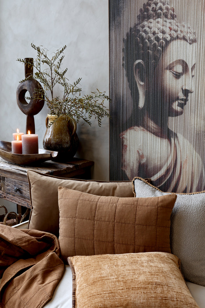 Chic Antique Wohndecke Clay für Bett oder Sofa