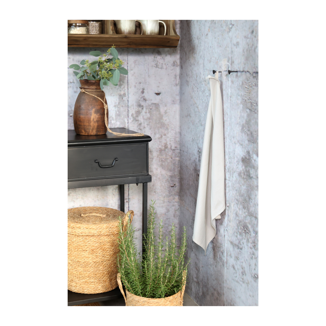 Chic Antique Aix Geschirrtuch Leinen Weiß skandinavische Küche Landhausstil Dekoration