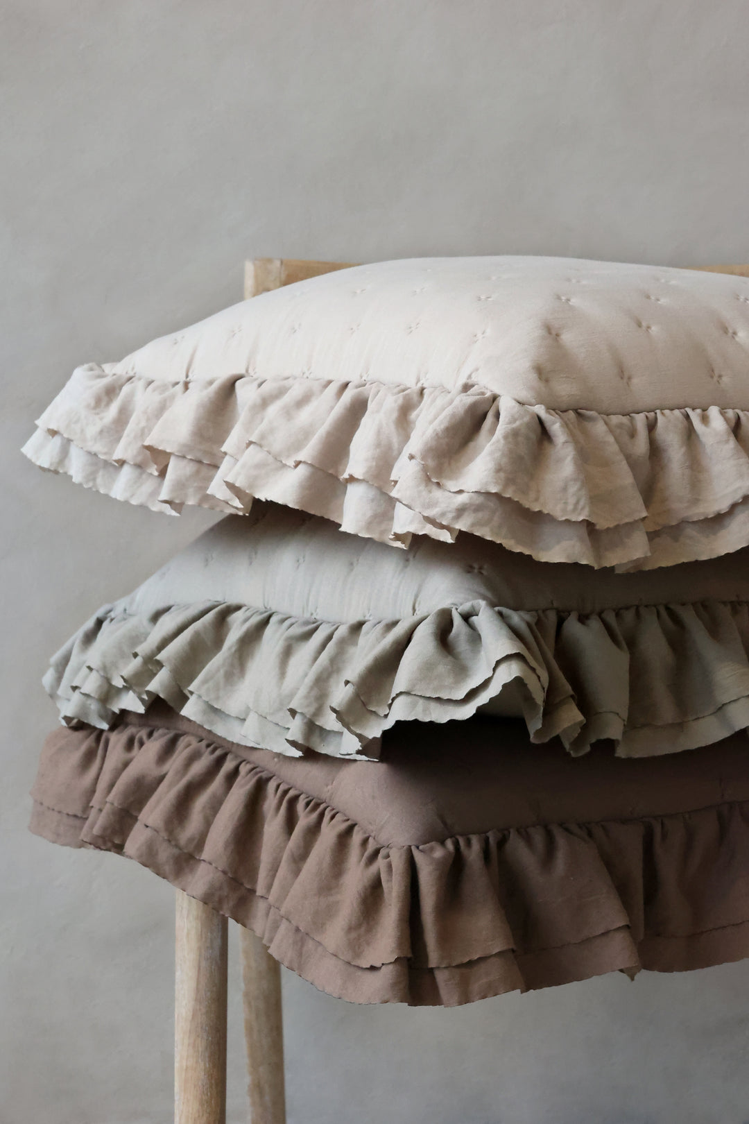 Chic Antique Aix Kissenbezug in der Farbe Leinen