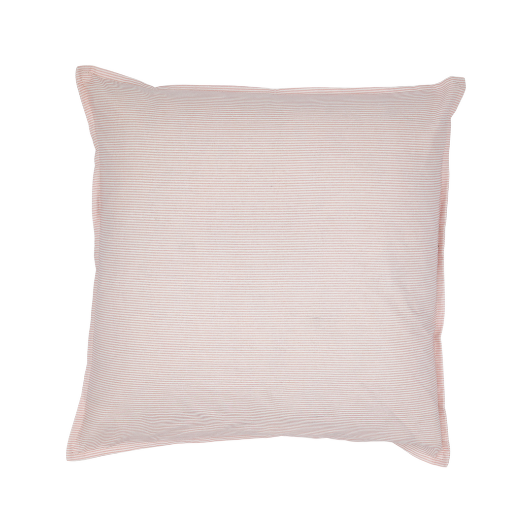 Chic Antique Aix Kissenbezug rosa weiß gestreift 50x50 Baumwolle