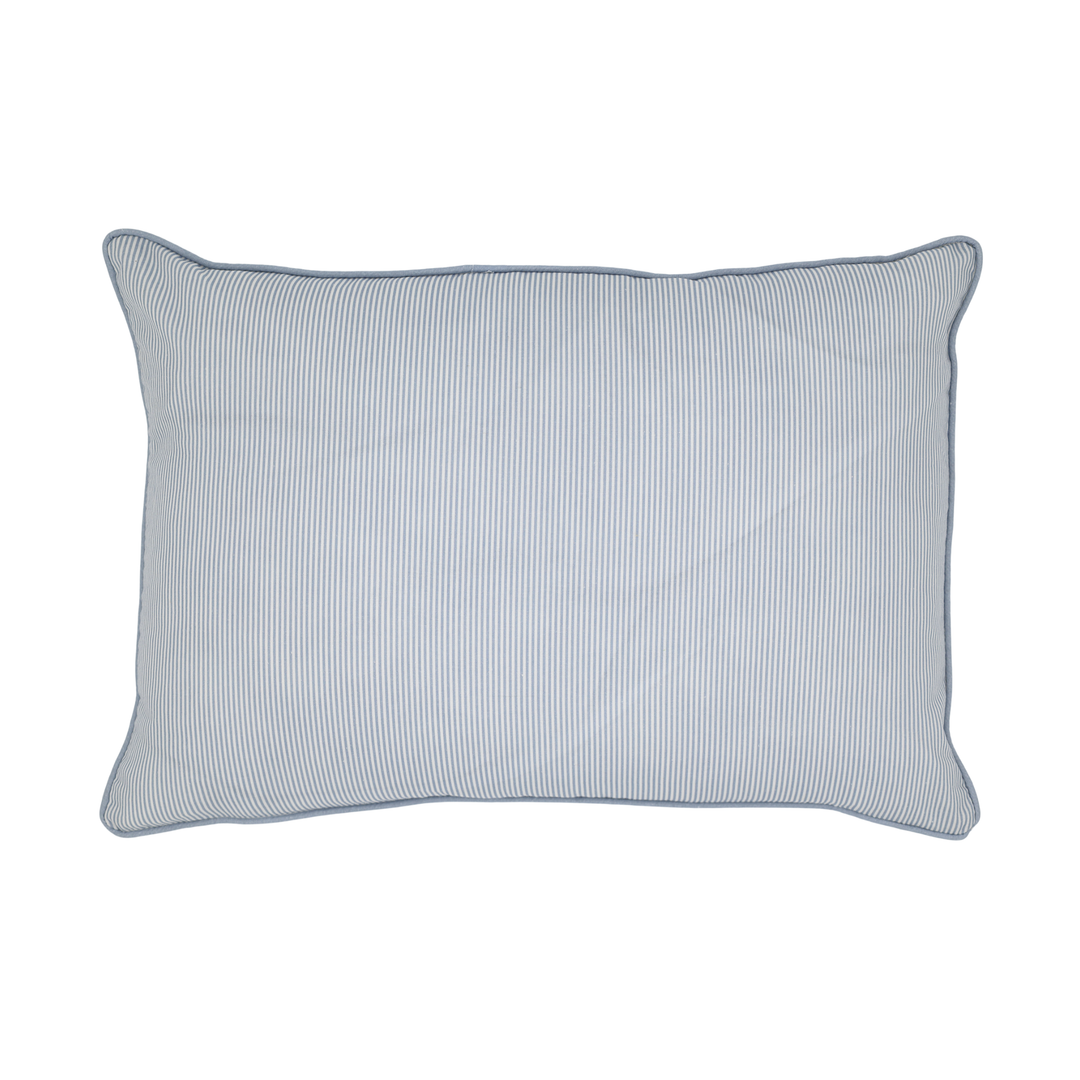 Chic Antique Aix Kissenbezug sky blue weiß gestreift 50x35 Baumwolle