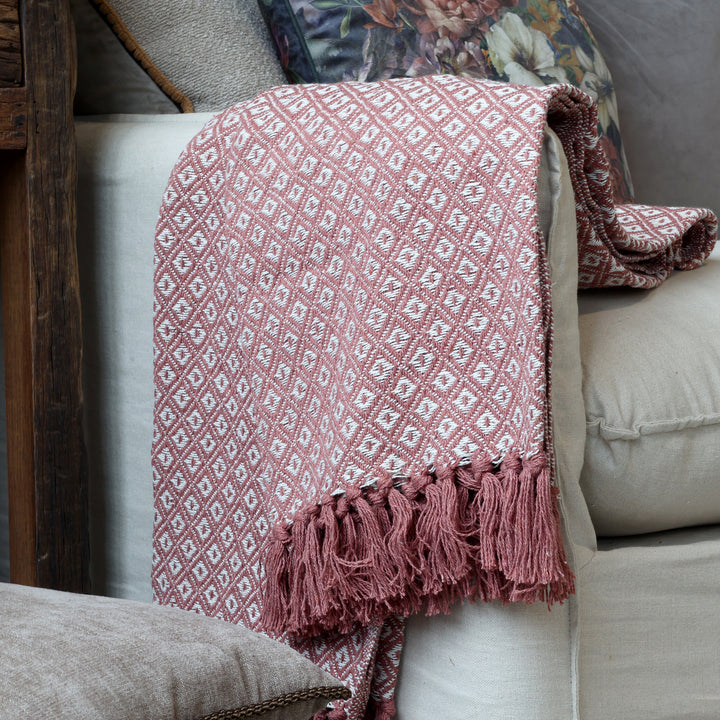 Gemustertes Chic Antique Plaid Aix in Clay und Creme