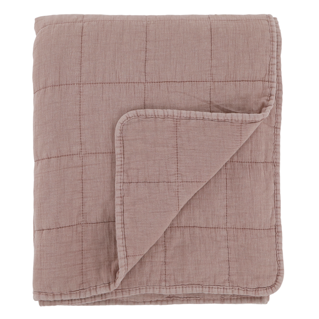 Chic Antique Aix Quilt Rosa 130x180 cm aus Baumwolle als Freisteller