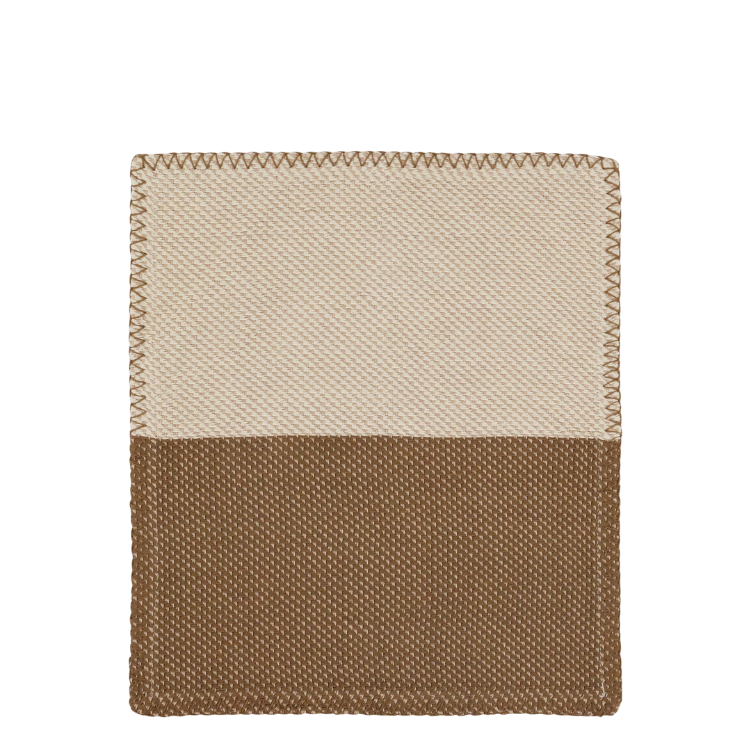 Chic Antique Aix Spültuch Latte & Mokka jacquardgewebt als Freisteller Vorderansicht