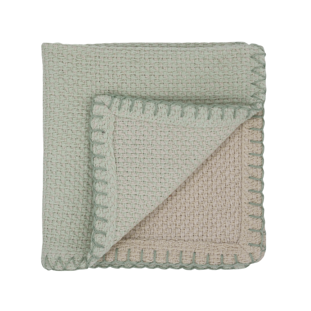 Chic Antique Aix Spültuch Verte & Creme aus Baumwolle als Freisteller