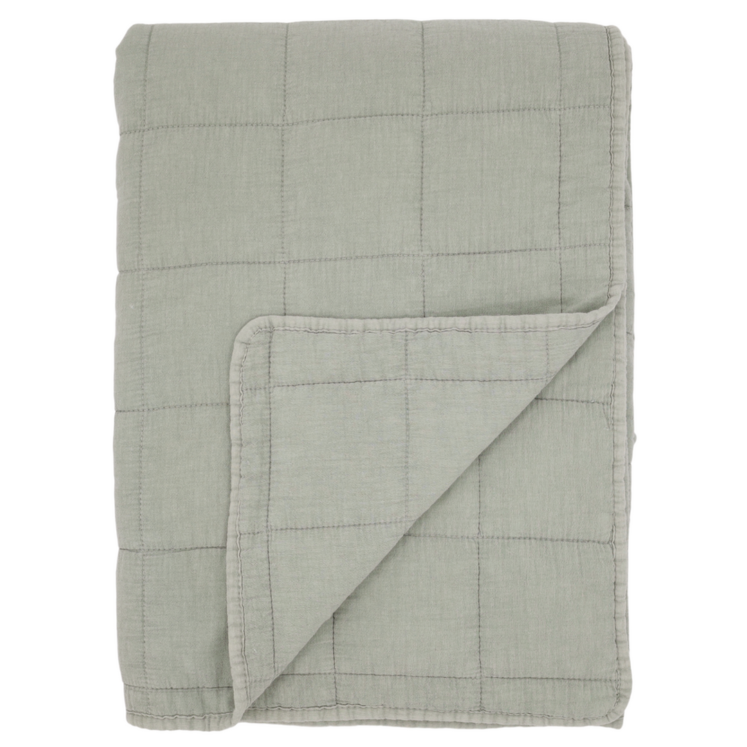 Chic Antique Aix Vintage Quilt opal 130x180 Tagesdecke Baumwolle
