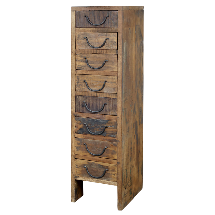Chic Antique Grimaud Kommode mit 8 Schubladen aus Recyclingholz Natur