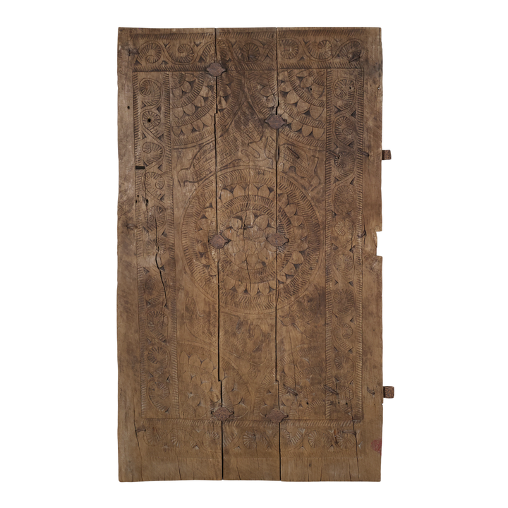 Chic Antique Grimaud Tür für Deko unika aus recyceltem Holz freigestellt