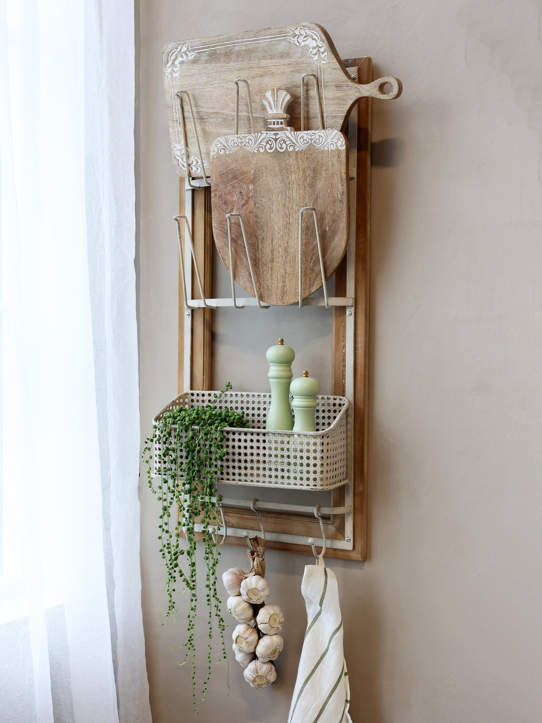 Chic Antique Salz- & Pfeffermühle im skandinavischen Landhausstil