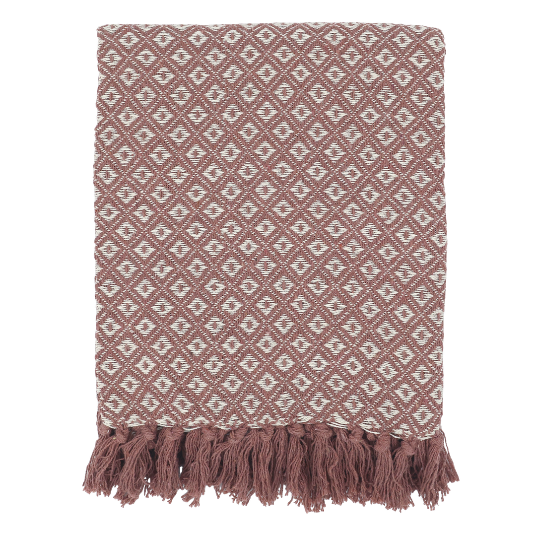Chic Antique Plaid Aix Clay Creme 130 × 150 cm