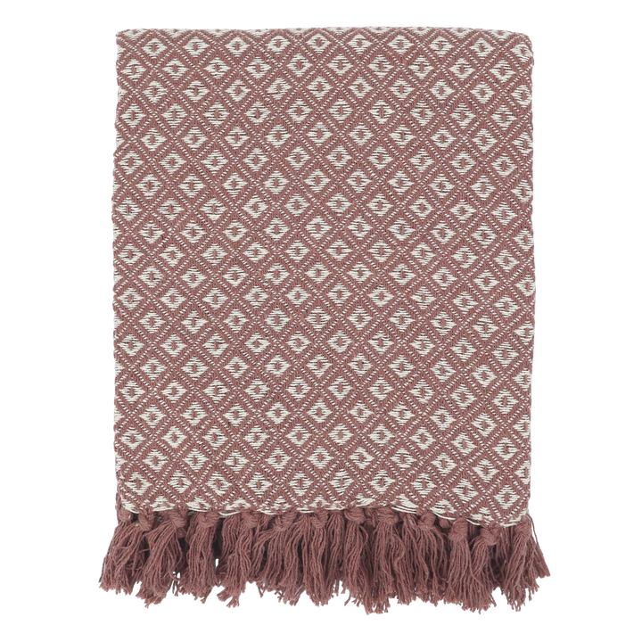 Chic Antique Plaid Aix Clay Creme 130 × 150 cm