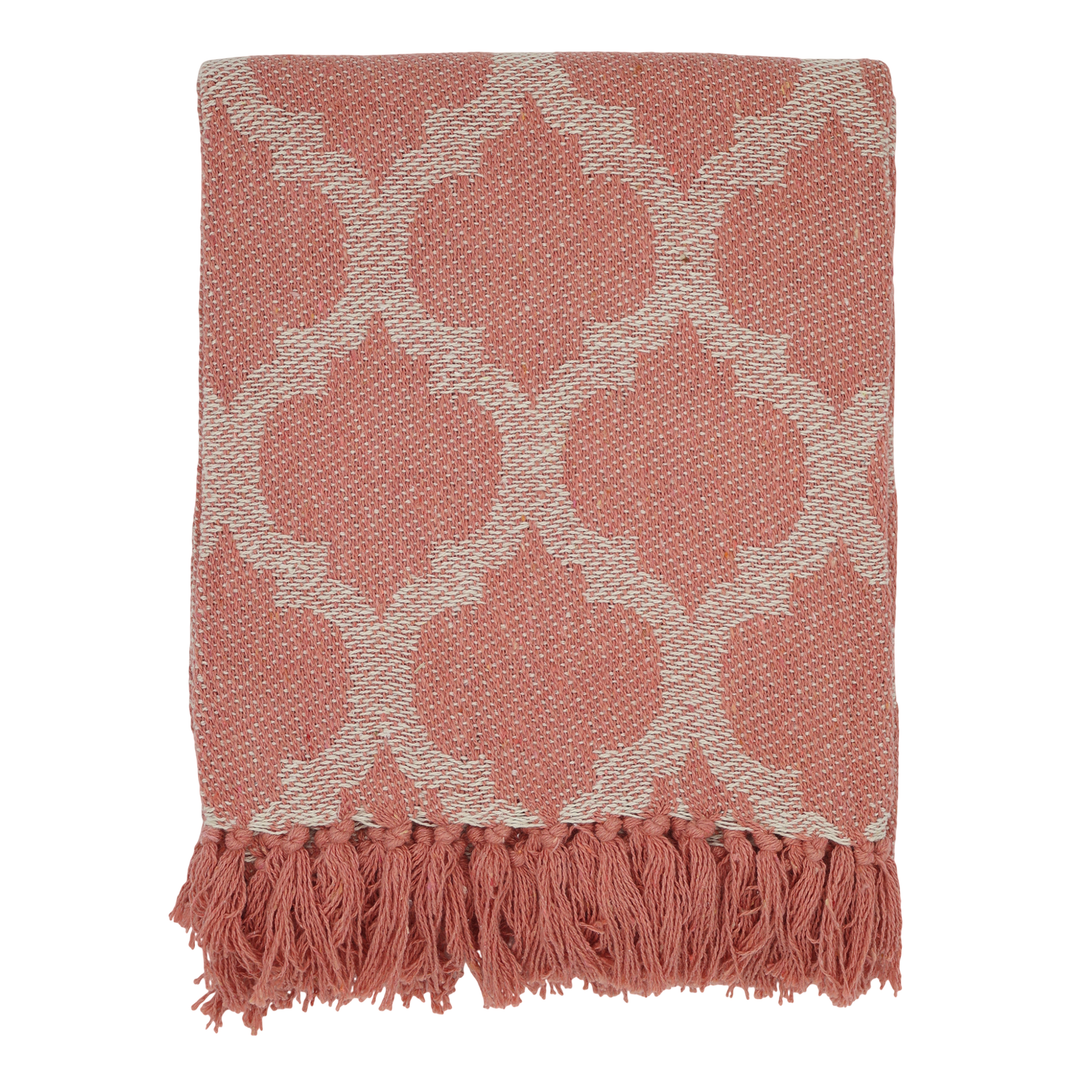 Chic Antique Plaid Aix Himbeere 130 × 150 cm aus Baumwolle