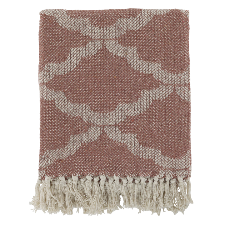 Chic Antique Plaid Aix Malve & Creme 130 × 150 cm aus Baumwolle