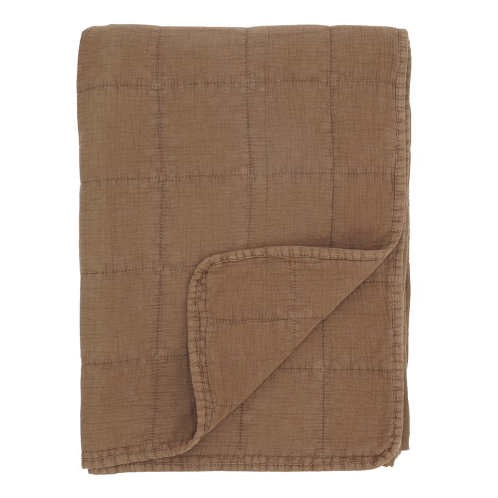 Chic Antique Quilt Aix Vintage Clay 130 × 180 cm aus Baumwolle