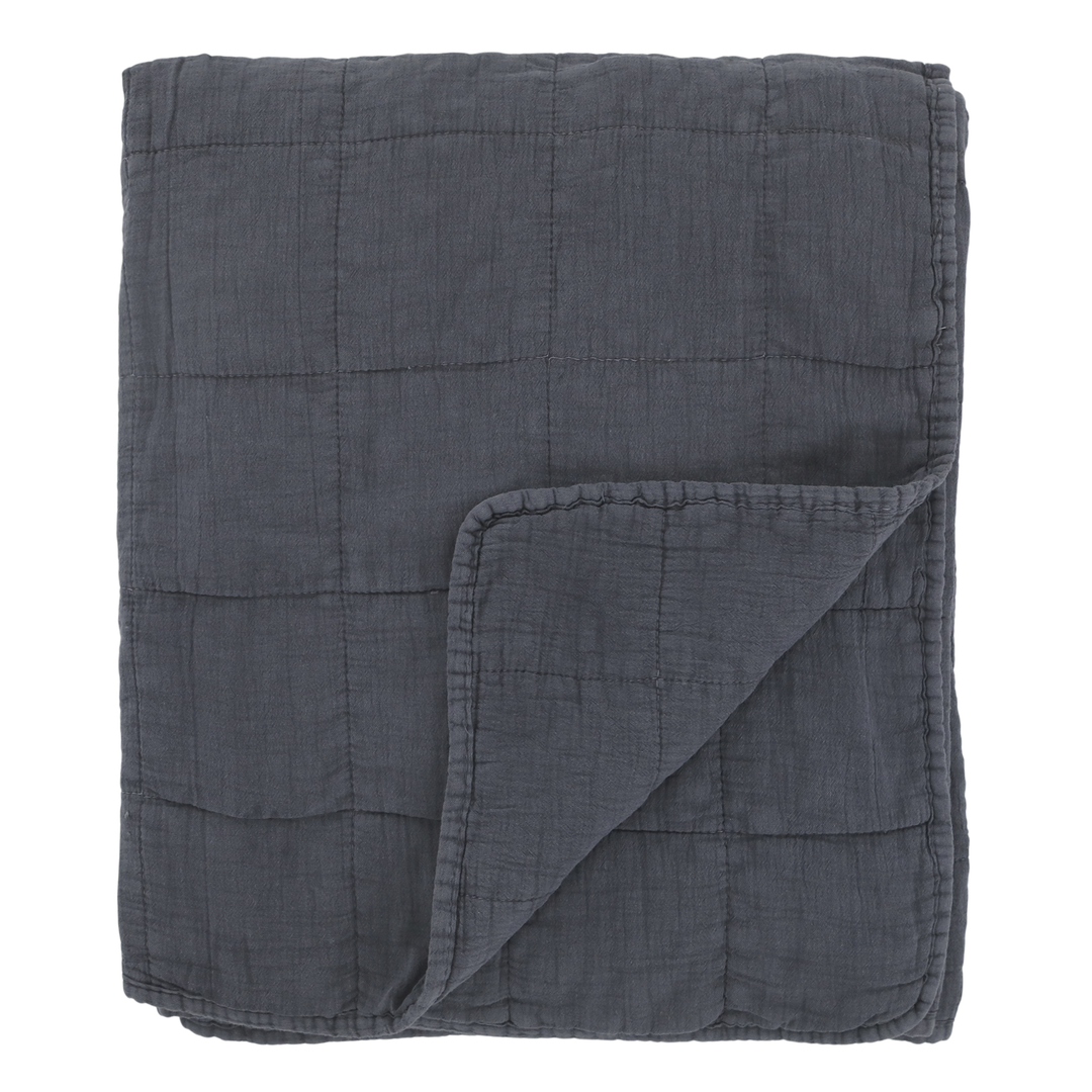 Chic Antique Quilt Aix Vintage Midnight 130 × 180 cm aus Baumwolle