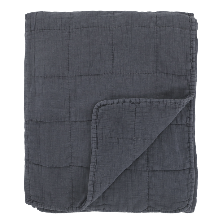 Chic Antique Quilt Aix Vintage Midnight 130 × 180 cm aus Baumwolle