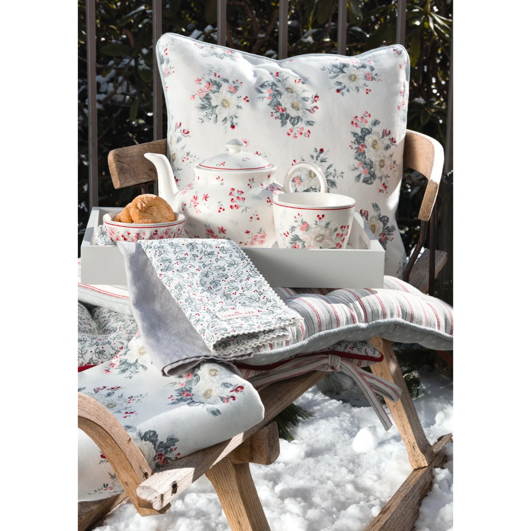 GreenGate Abella Serviette Weiß mit dekorativer Spitze