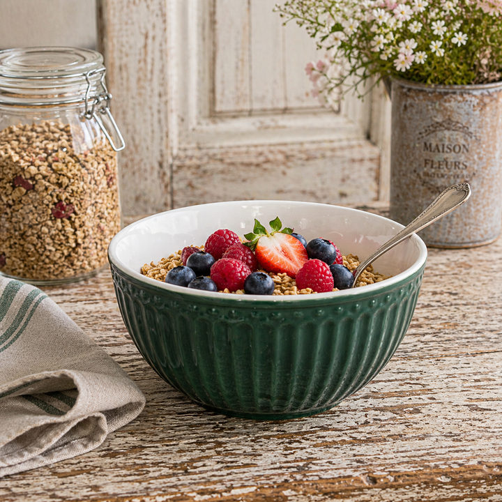 GreenGate Müslischale Alice kieferngrün aus Keramik freigestellt