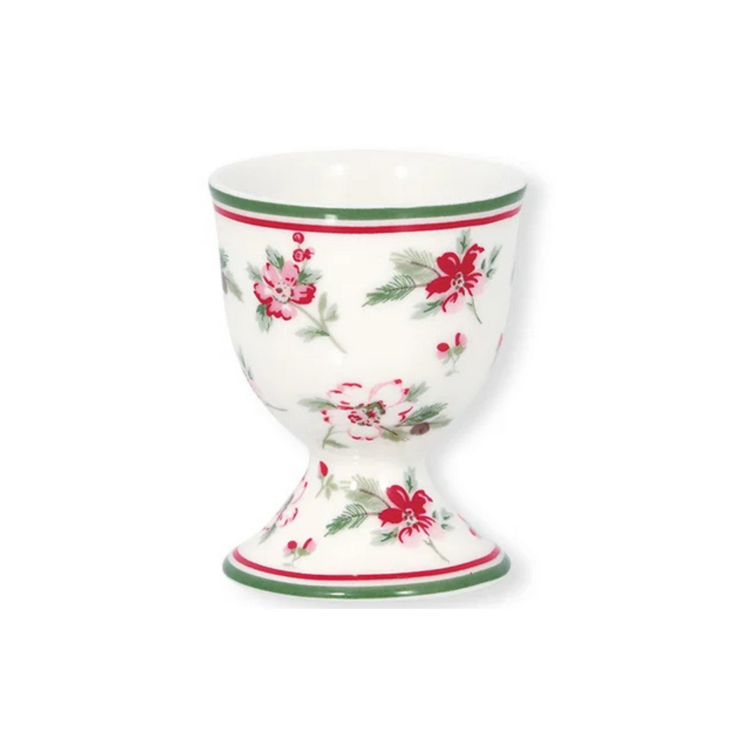 GreenGate Eierbecher Astrid Weiß aus Porzellan