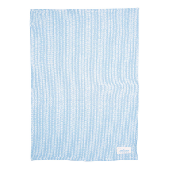 GreenGate Geschirrtuch Alicia hellblau aus Baumwolle 50x50 cm im skandinavischen Landhausstil
