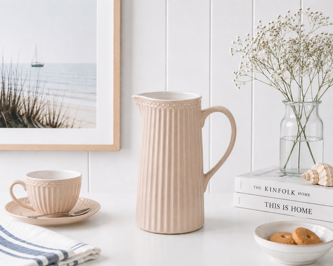GreenGate Kanne Alice Fudge 1 L skandinavisch minimalistisch hell und clean im maritimen Stil