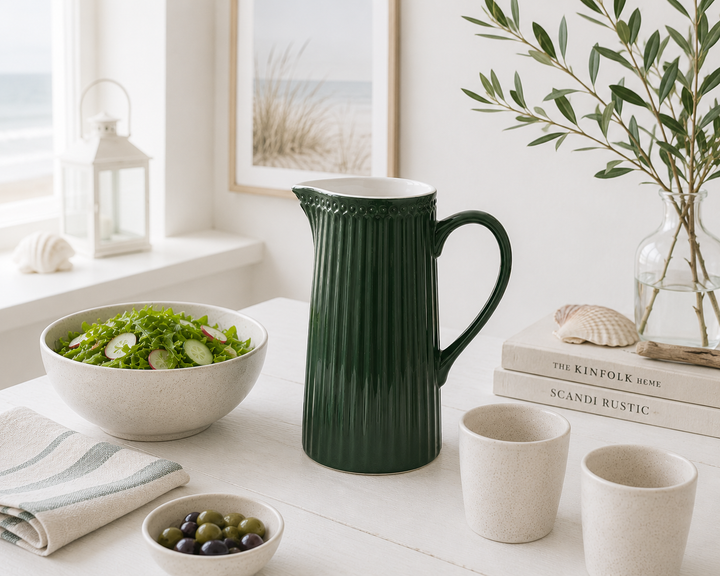 GreenGate Kanne Alice Kieferngrün 1 L skandinavisch minimalistisch hell und clean mit natürlichen Grüntönen