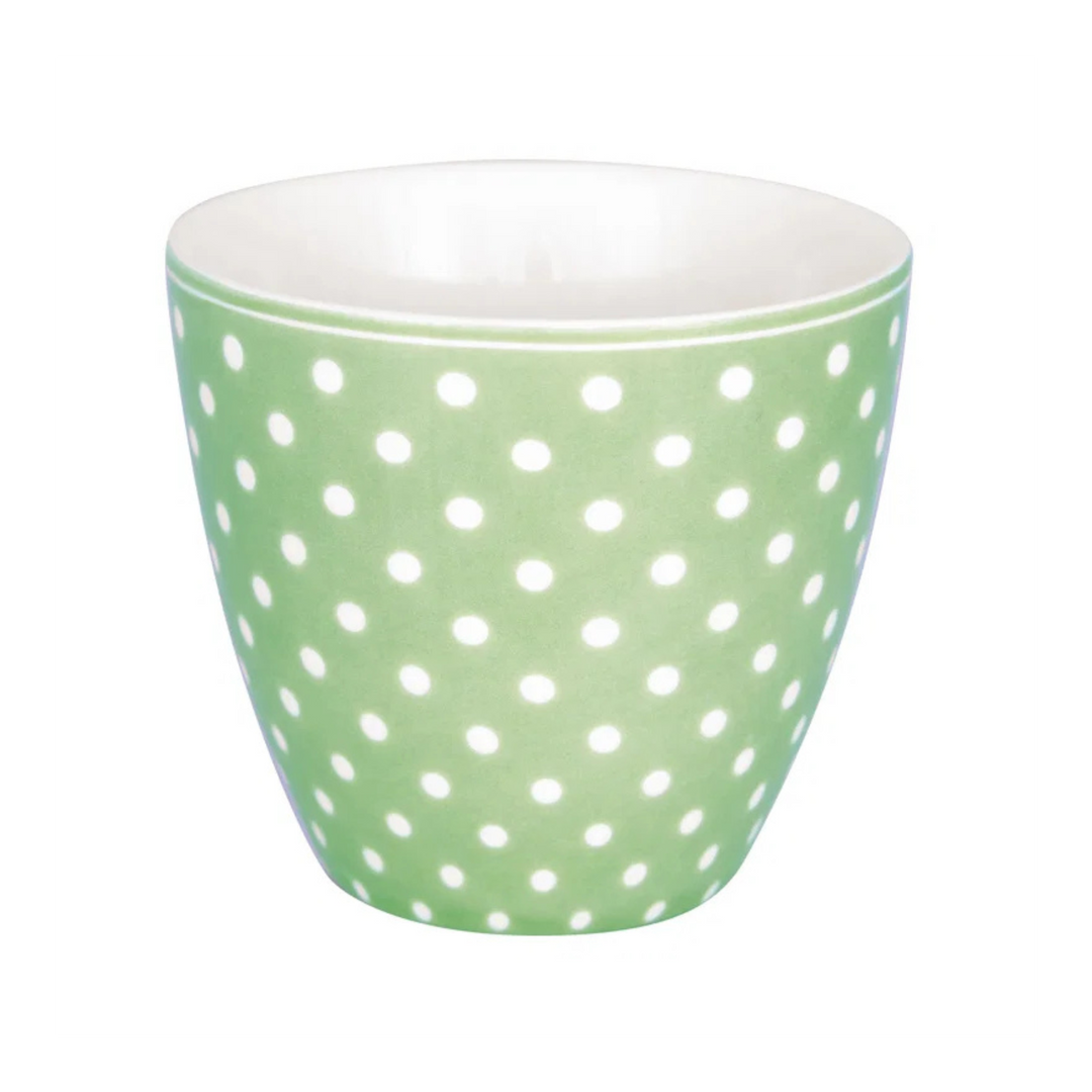 GreenGate Latte Becher Dotty Hellgrün 350 ml