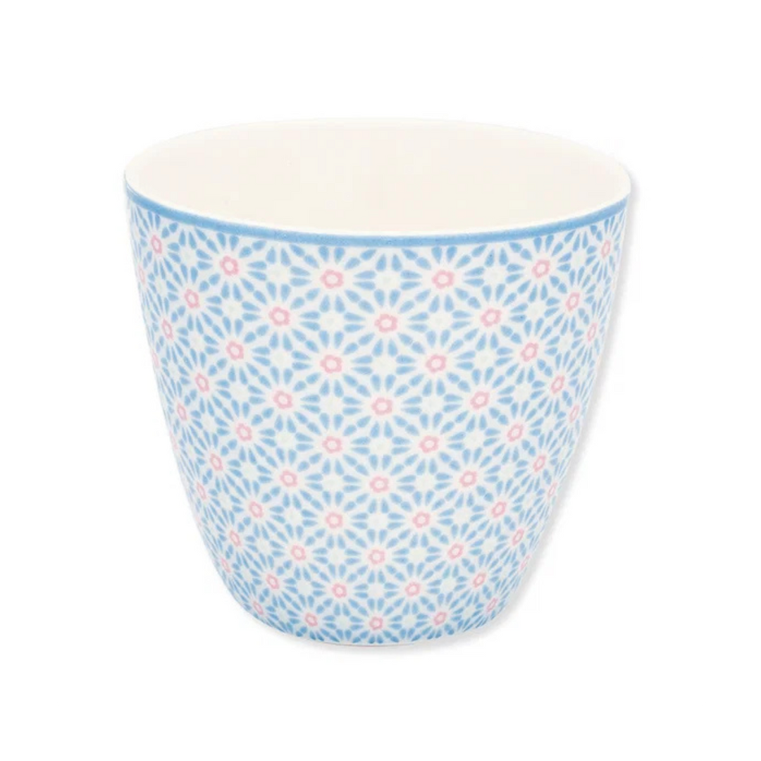 GreenGate Latte Becher Suzette Hellblau aus Porzellan 0,35 L