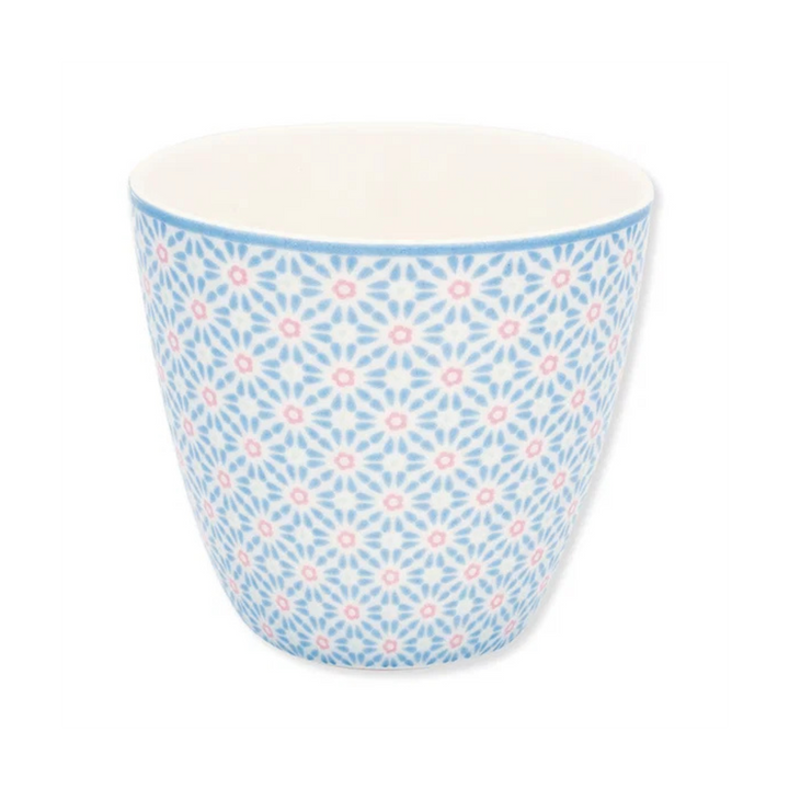 GreenGate Latte Becher Suzette Hellblau aus Porzellan 0,35 L