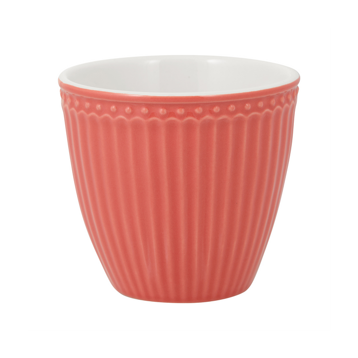 GreenGate Latte Cup Alice Koralle aus Porzellan im skandinavischen Landhausstil