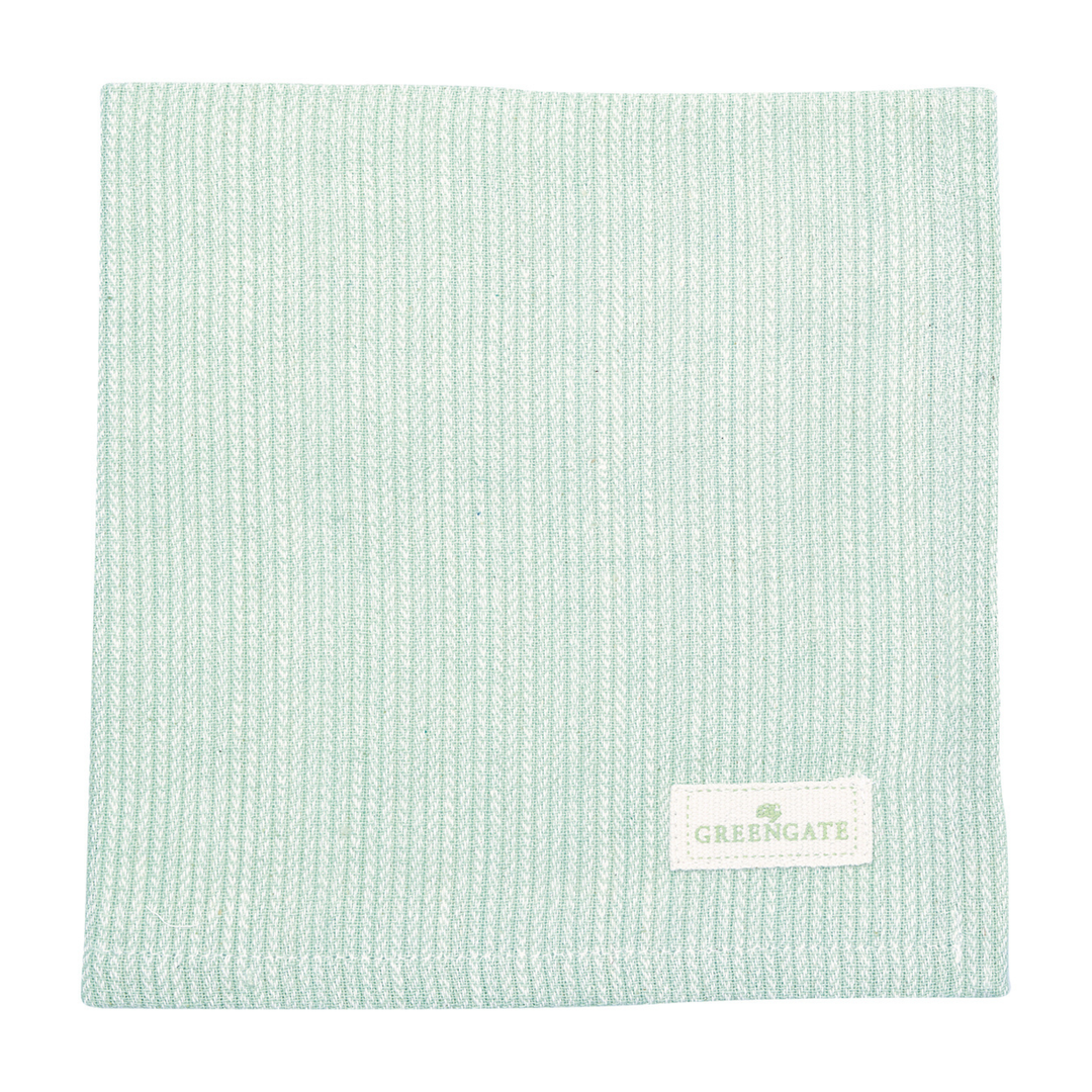GreenGate Stoffserviette Alicia hellgrün aus Baumwolle 40x40 cm Freisteller