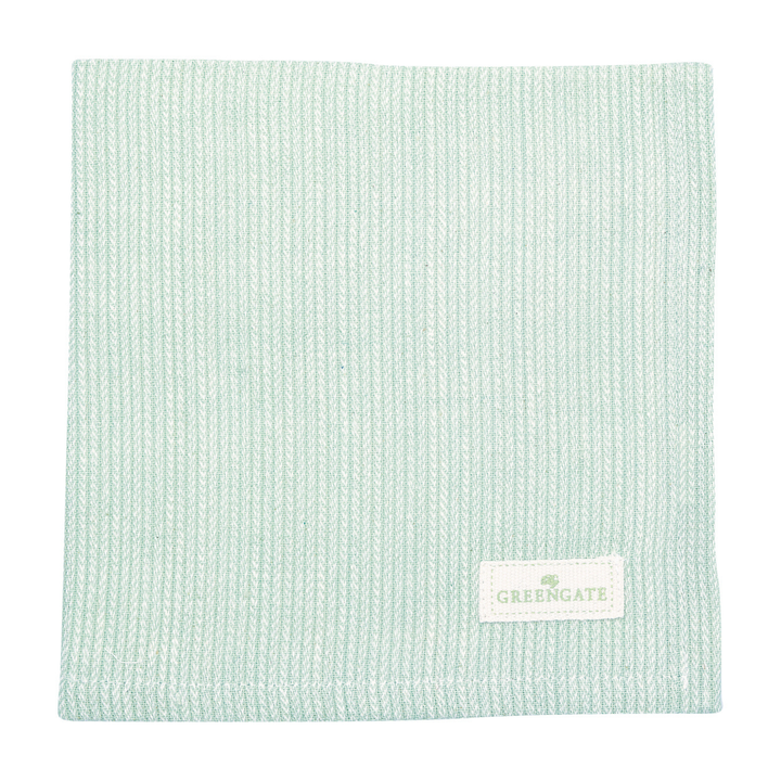GreenGate Stoffserviette Alicia hellgrün aus Baumwolle 40x40 cm Freisteller