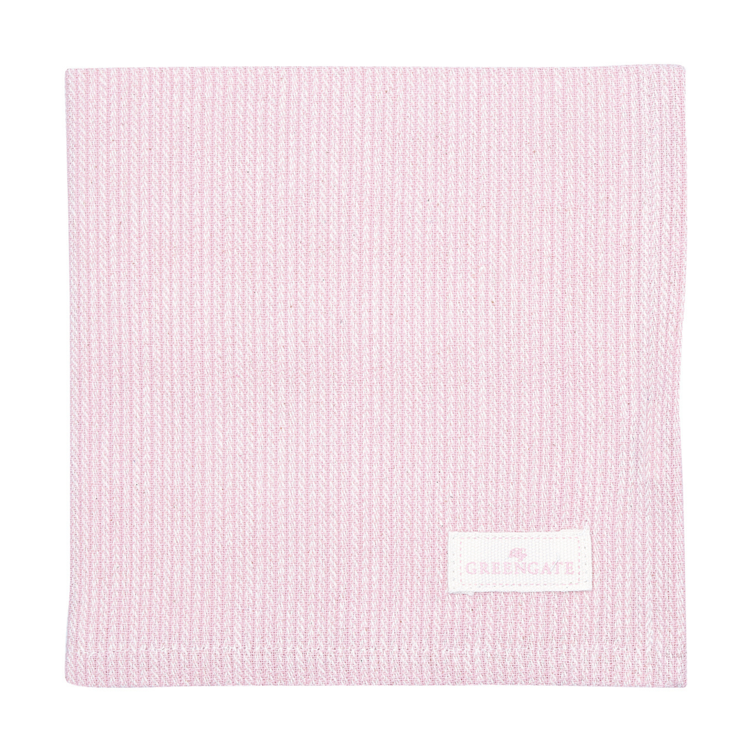 GreenGate Stoffserviette Alicia hellrosa aus Baumwolle 40x40 cm Freisteller